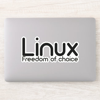 Pegatina Linux - Libertad de elección