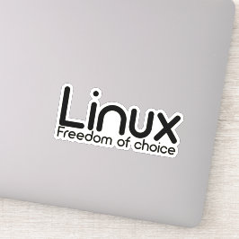 Pegatina Linux - Libertad de elección