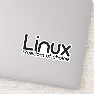Pegatina Linux - Libertad de elección