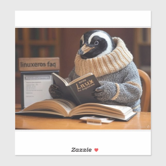 Pegatina Linuxeros FAQ (Hoja)