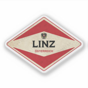 Pegatina Linz Austria Vintage