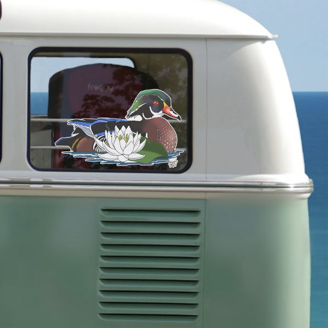 Pegatina Lirio de agua de pato de madera (Subido por el creador)