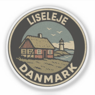Pegatina Liseleje, Dinamarca Danmark