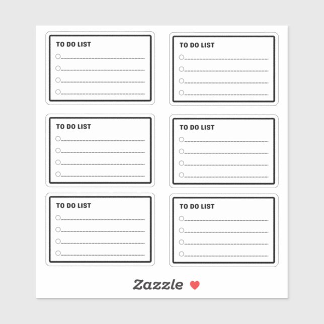 Pegatina Lista de planificadores diarios (Hoja)