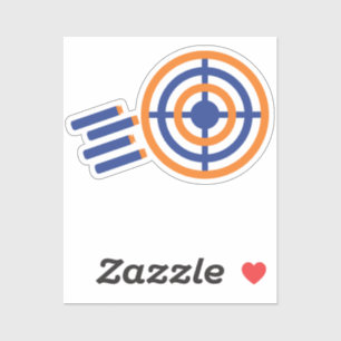 Pegatina ¡Listo, Aim, Fiesta! Nerf Gun Fiesta de Cumpleaños