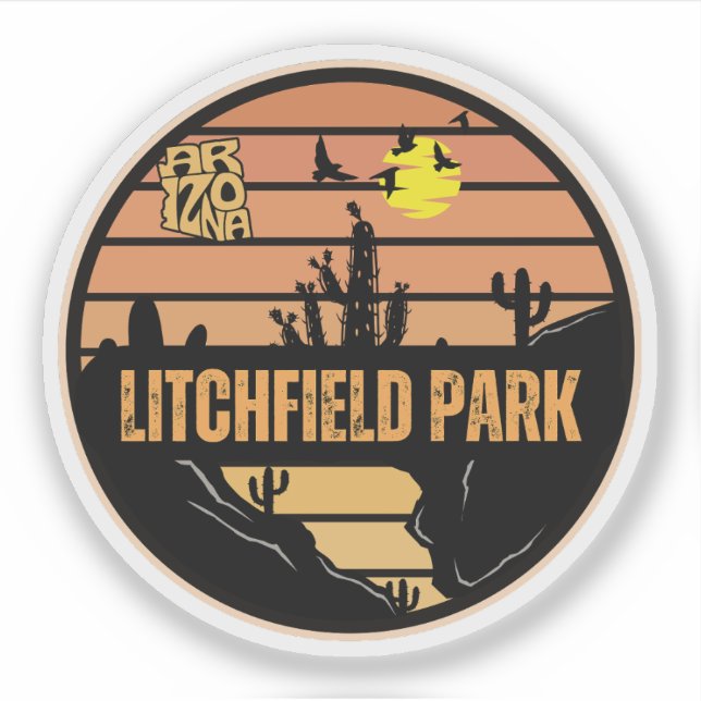 Pegatina Litchfield Park, Arizona (Anverso)