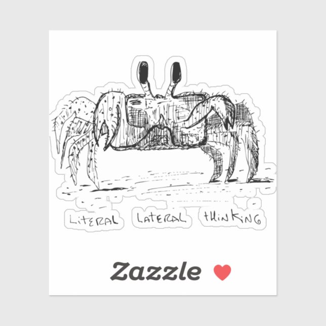 Pegatina Literal Lateral Thinking (Hoja)
