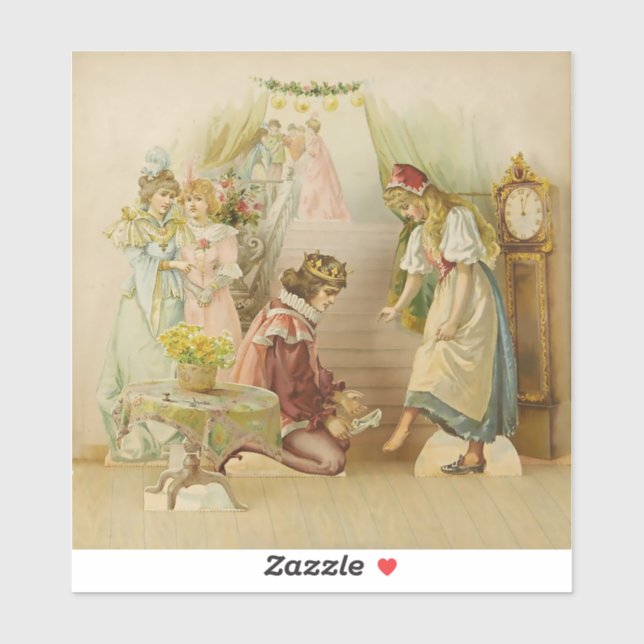 Pegatina “Little Cinders” Fairy Art by E S Hardy (Hoja)