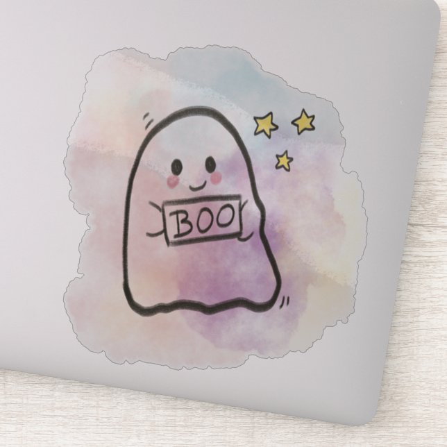 Pegatina Little ghost Boo sign  (Detalle)