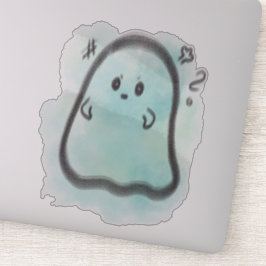 Pegatina Little ghost is angry 