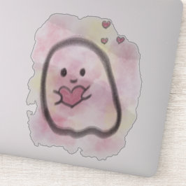 Pegatina Little ghost with heart 