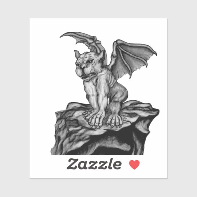 Pegatina Little Golem Gargoyle (Hoja)