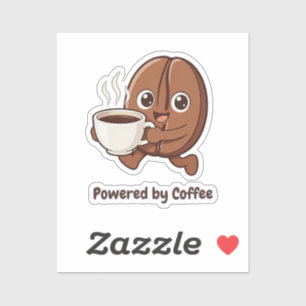 Pegatina Little Kaka: Impulsado por Café