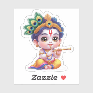 Pegatina Little Krishna - Sticker de Dios Hindú