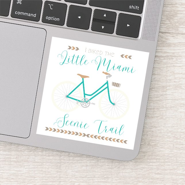 Pegatina Little Miami Scenic Trail 3"x3" (Detalle)