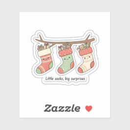 Pegatina Little Socks Big Surprises Christmas Sticker