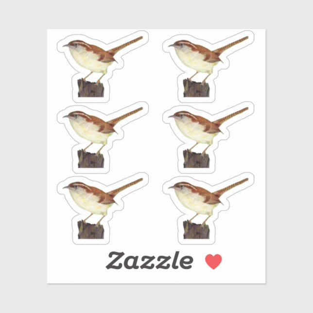 Pegatina Little Wren (Hoja)