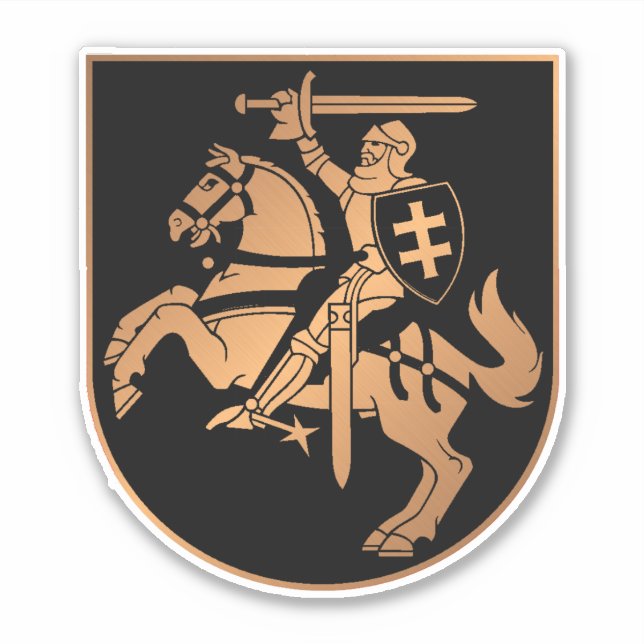 Pegatina Lituania (Anverso)