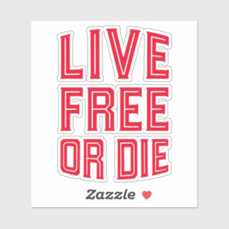 Pegatina Live Free o Die New Hampshire State Motto