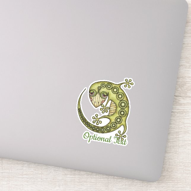 Pegatina Lizard verde (Detalle)