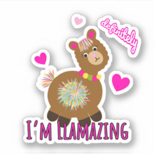Pegatina Llama de Cute
