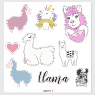 Pegatina Llama divertida