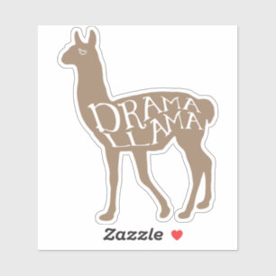 Pegatina Llama dramática
