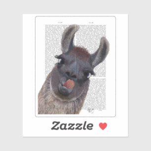 Pegatina Llama tonta