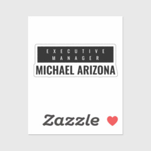 Pegatina Llanto simple Minimalista blanco y negro