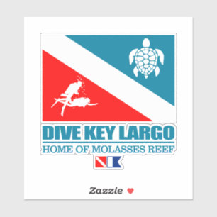 Pegatina Llave de buceo Largo (sq)