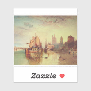 Pegatina Llegada de un Packet Boat por Joseph Turner