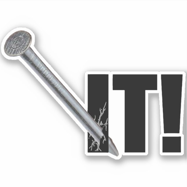 Pegatina ¡LO DESNUDÓ! Negro (Anverso)