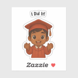 Pegatina Lo hice muy emocionado Grad