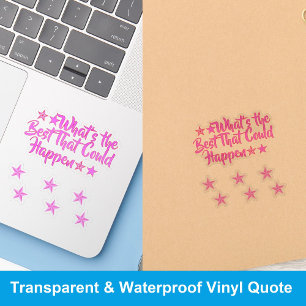 Pegatina Lo Mejor Que Podría Pasar   Chica Meme Positivo