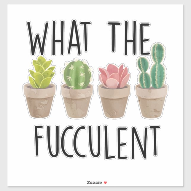 Pegatina Lo que el perfecto regalo de jardinería de Cactus (Hoja)