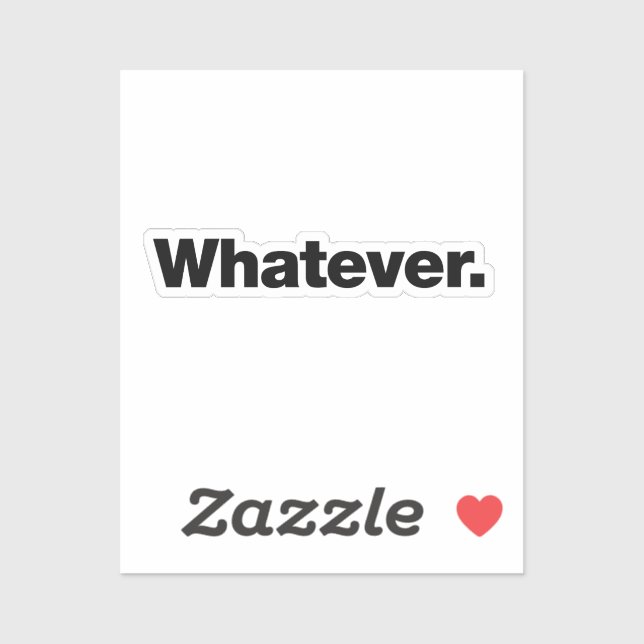 Pegatina Lo que sea (Hoja)