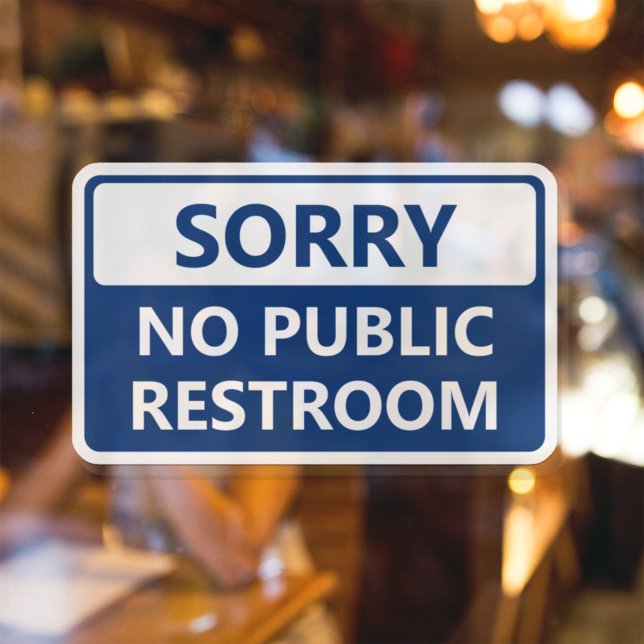 Pegatina Lo Sentimos Señal de No Baño Público (Subido por el creador)