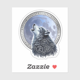 Pegatina Lobo de Odín