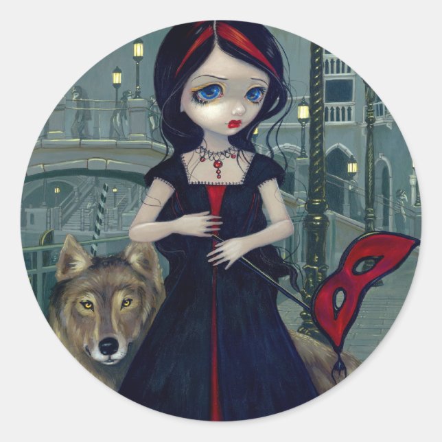 pegatina "Lobos de Venecia" (Anverso)