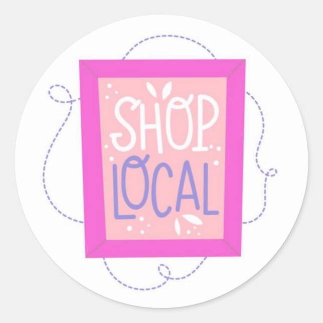 Pegatina local de la tienda de comestibles (Anverso)