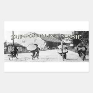 Pegatina local vivo de la música de la ayuda