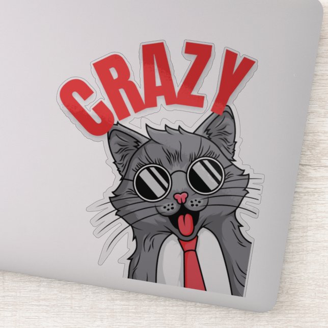 Pegatina Loco... Explorar los muchos estados de ánimo del g (Detalle)