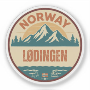 Pegatina Lødingen, Noruega Norge