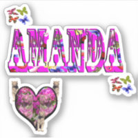 Logo De Amanda Name Con Tigres Blancos,