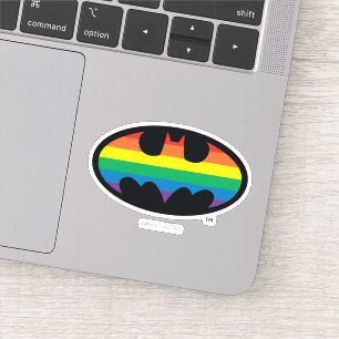 Pegatina Logo de Batman Rainbow