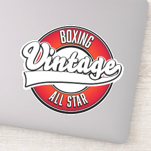 Pegatina Logo de Boxing Vintage All