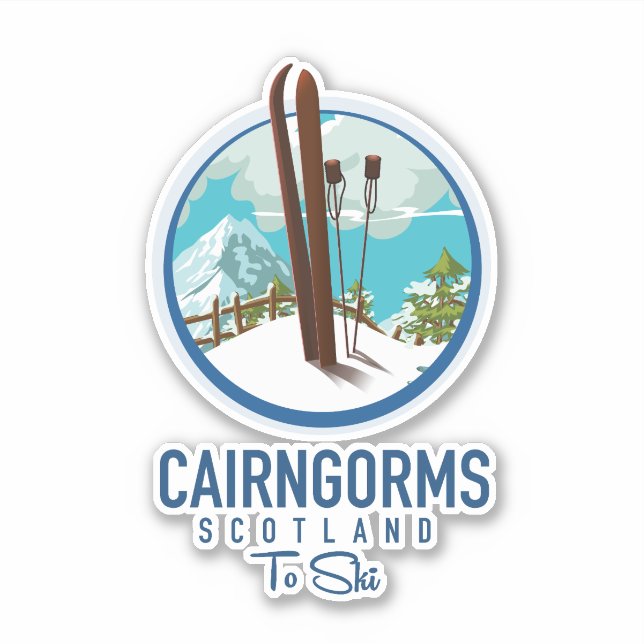 Pegatina Logo de Cairngorms scotland (Anverso)