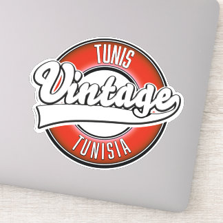Pegatina Logo de estilo antiguo de Túnez