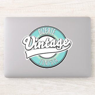 Pegatina Logo de estilo vintage de Bizerte tunisia