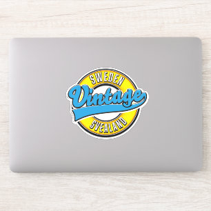 Pegatina Logo de estilo Vintage de Suecia